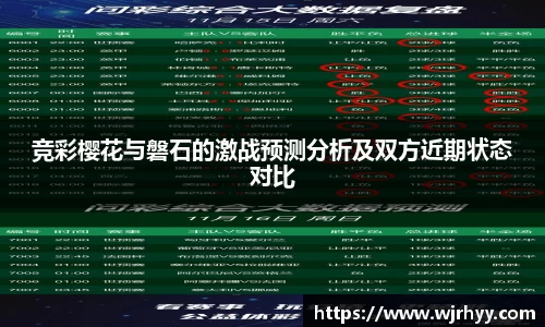 竞彩樱花与磐石的激战预测分析及双方近期状态对比